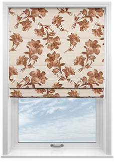 Ted Baker Midnight Garden, Terracotta - Twist&Fit Roman Blind